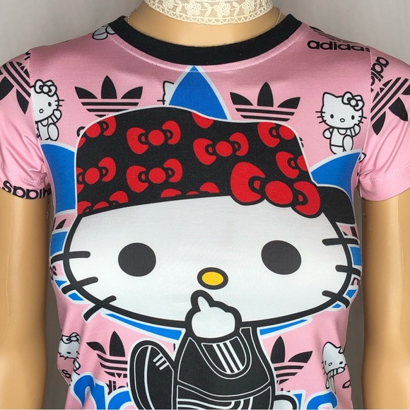 Adidas Hello Kitty Short Sleeve Graphic Baby Tee - Picture 5 of 10